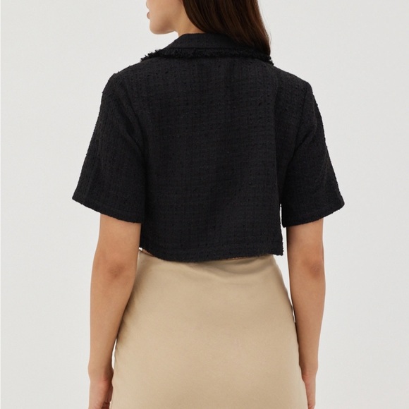 NWT Love Bonito Tweed Crop Jacket XS - Picture 5 of 5